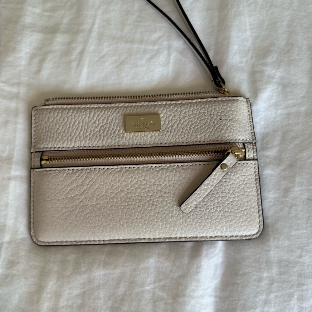 Kate Spade Blush Pink Pebbled Leather Clutch